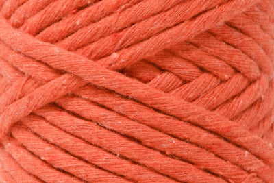 BASIC COTTON CORD ZERO WASTE 3 MM - 1 SINGLE STRAND -  ORANGE COLOR