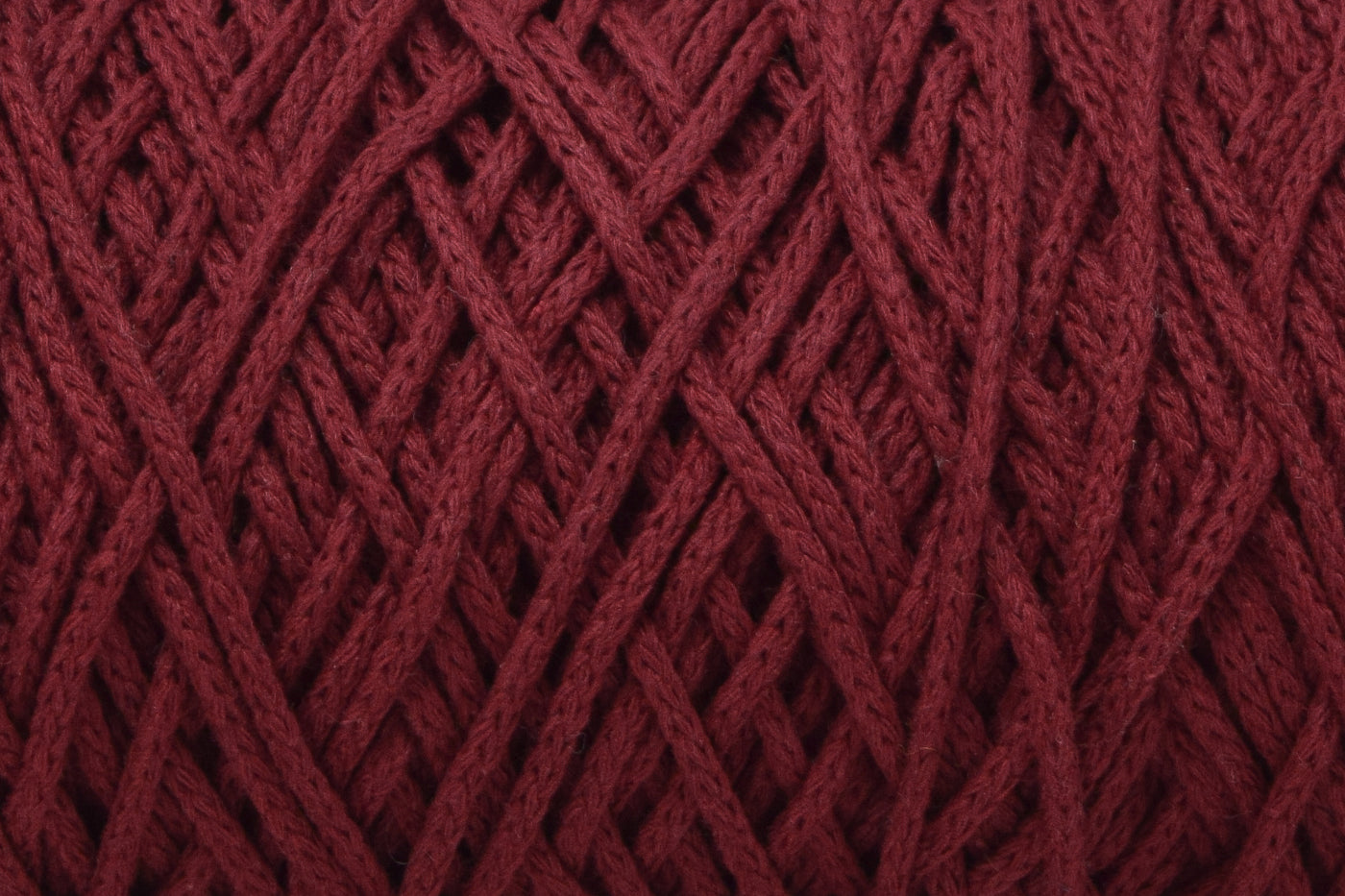 BRAIDED CORD 2 MM ZERO WASTE -  BORDEAUX COLOR