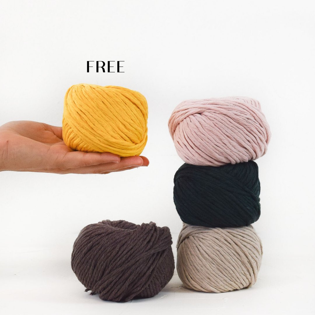 BUNDLE UP - GET 1 FREE // BUNDLE 5 BALLS of COTTON ZERO WASTE 3 MM # 9