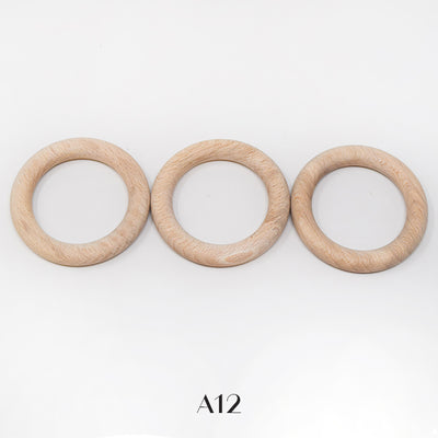 Wood beads for macrame, garlands and crafts