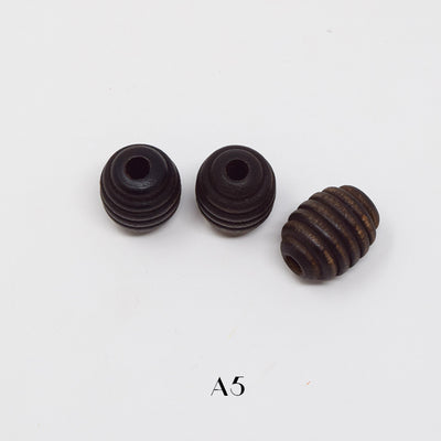 Wood beads for macrame, garlands and crafts