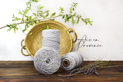 COTTON ROPE ZERO WASTE 5 MM - 3 PLY - AIX EN PROVENCE | LIMITED EDITION COLOR