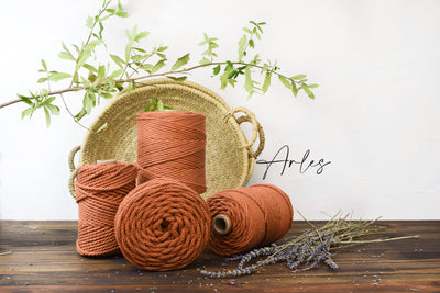 COTTON ROPE ZERO WASTE 5 MM - 3 PLY - CINNAMON COLOR