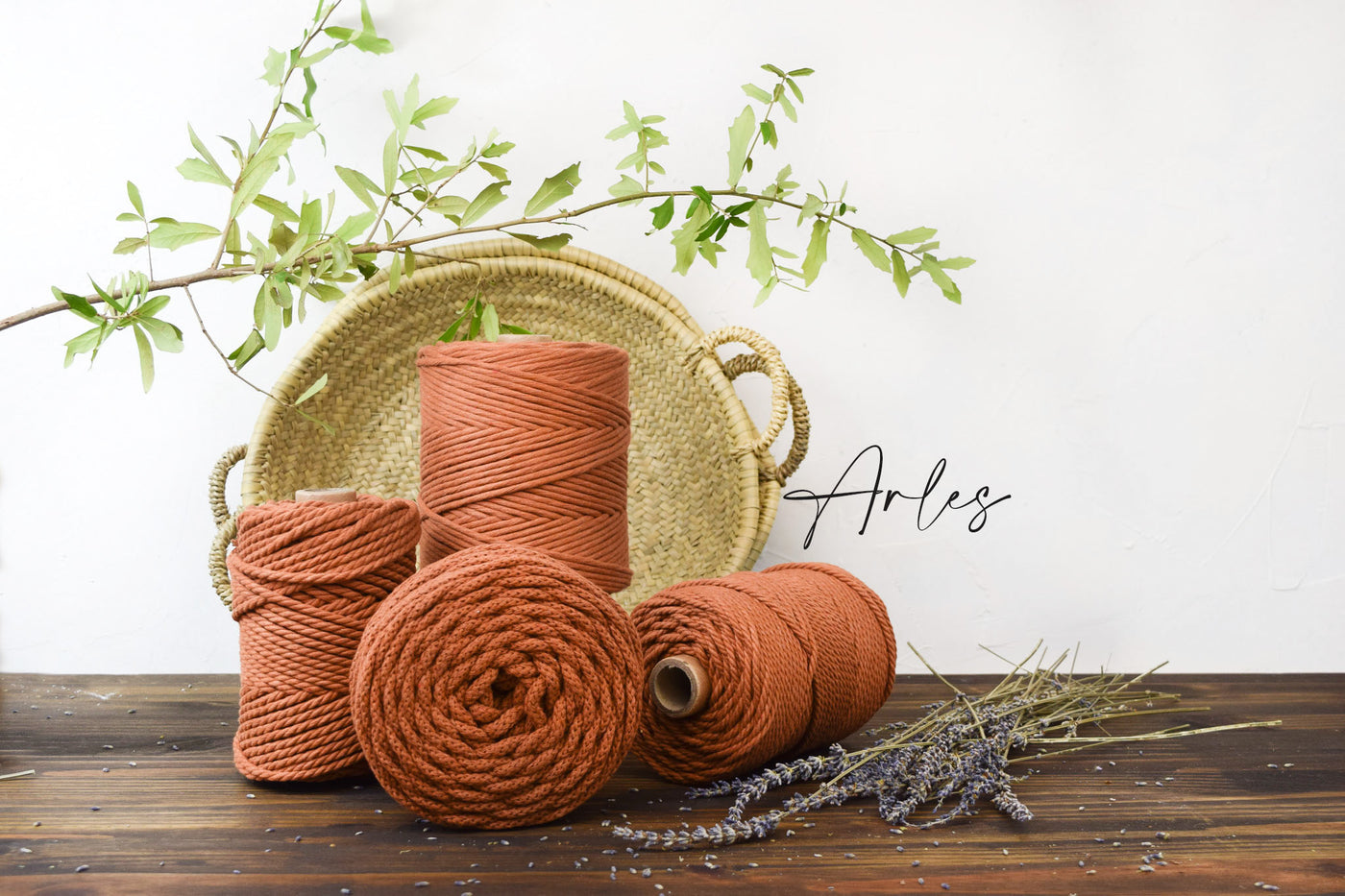 COTTON ROPE ZERO WASTE 3 MM - 3 PLY - CINNAMON COLOR