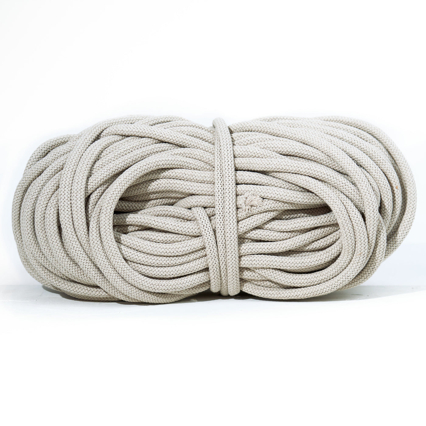 Braided Recycled Cotton Cord 9mm - Moon