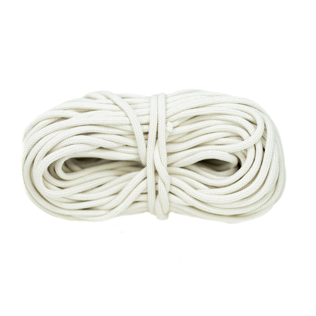 Braided Recycled Cotton Cord 9mm - Ivory