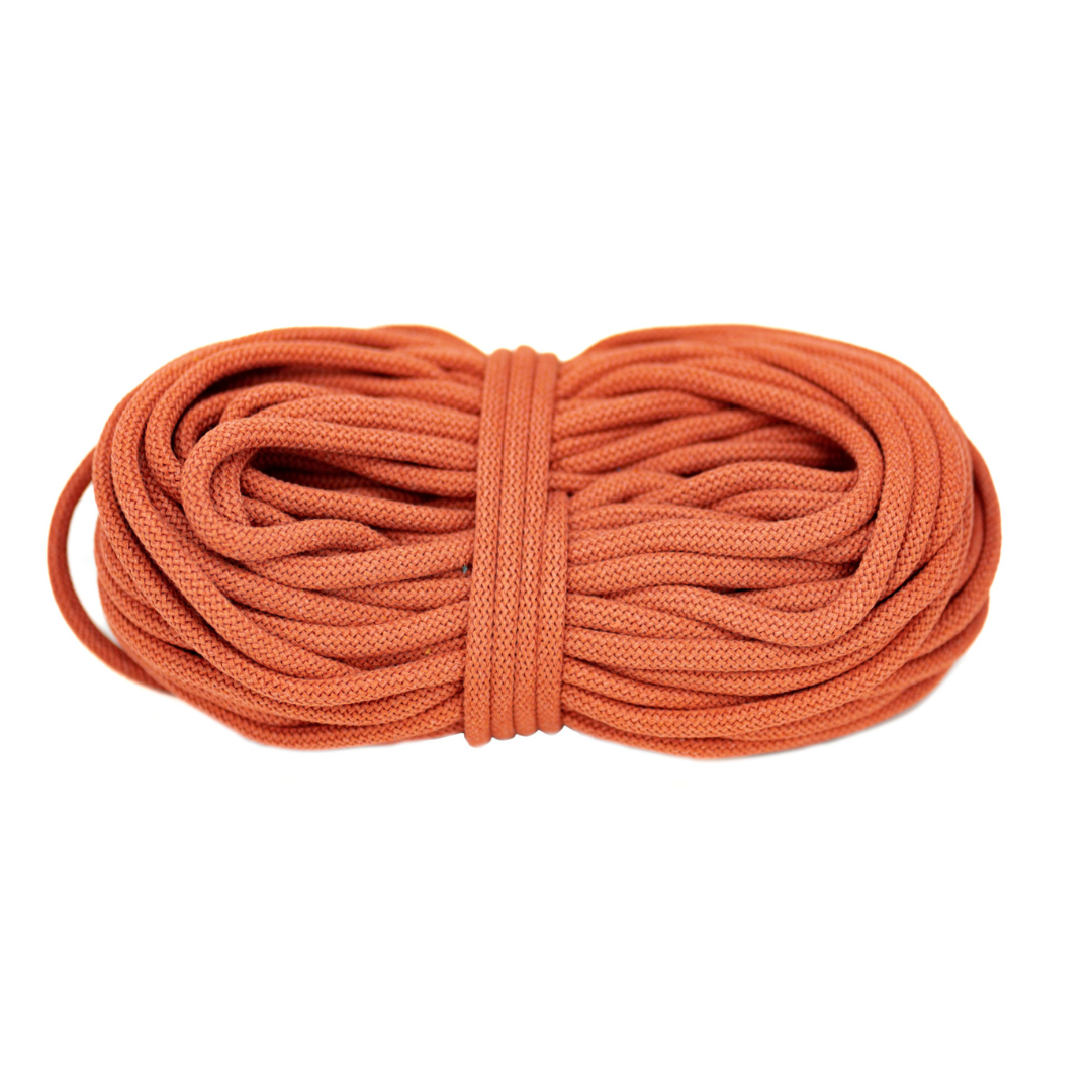 Braided Recycled Cotton Cord 9mm - Terracotta