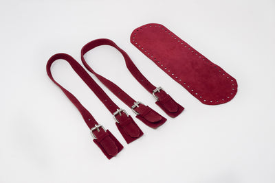 LEATHER HANDBAG BASES AND HANDLES