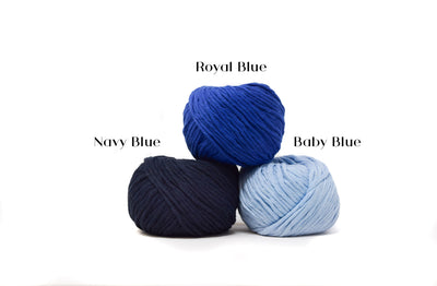 COTTON BALL ZERO WASTE 3 MM - NAVY BLUE COLOR