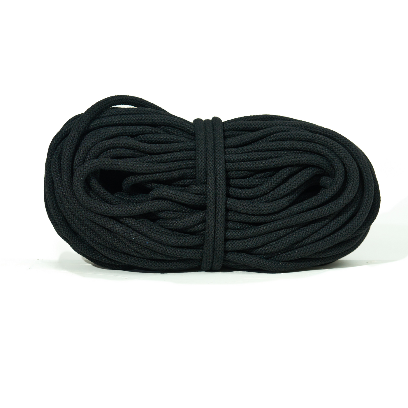 Braided Recycled Cotton Cord 9mm - Black