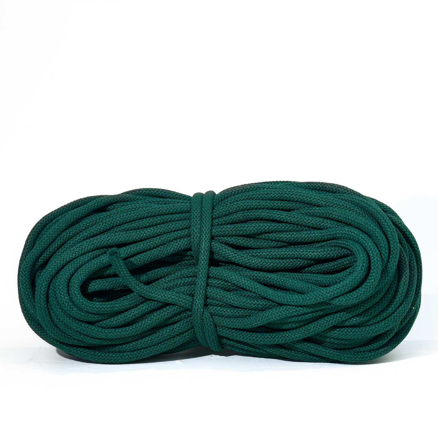 Braided Recycled Cotton Cord 9mm - Forest Green
