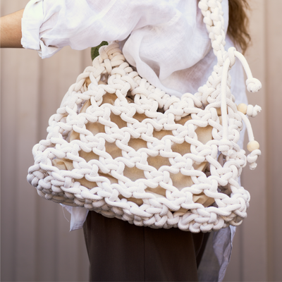 CHUNKY MACRAME HANDBAG TUTORIAL