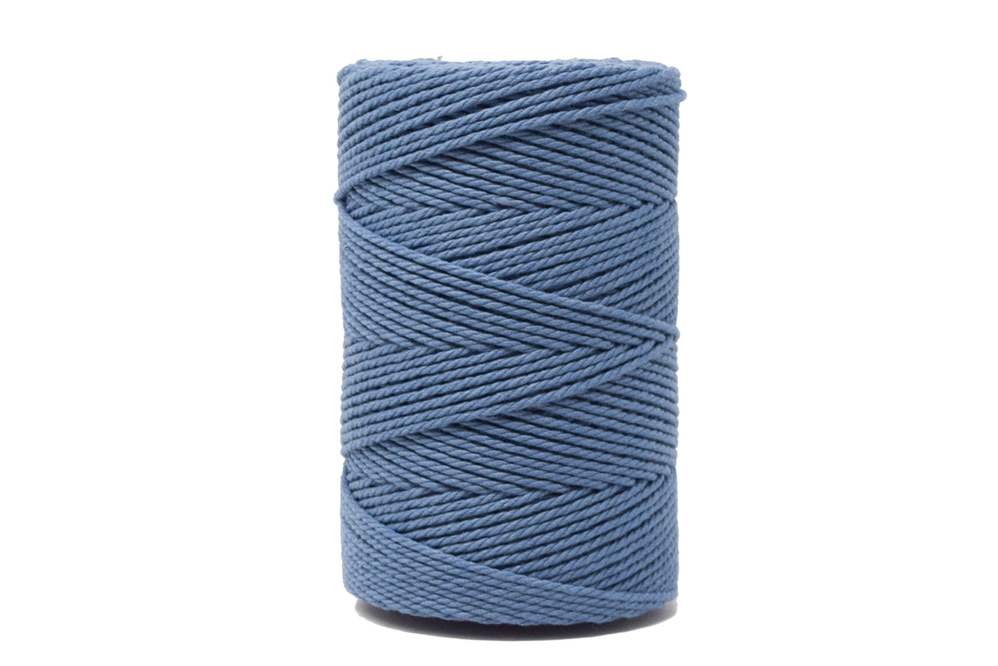 COTTON ROPE ZERO WASTE 2 MM - 3 PLY - COBALT COLOR