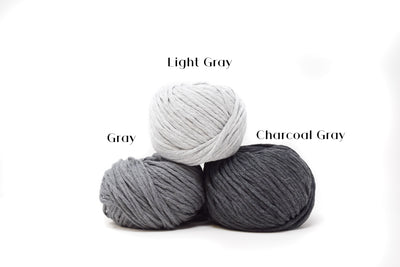 COTTON BALL ZERO WASTE 3 MM - CHARCOAL GRAY COLOR