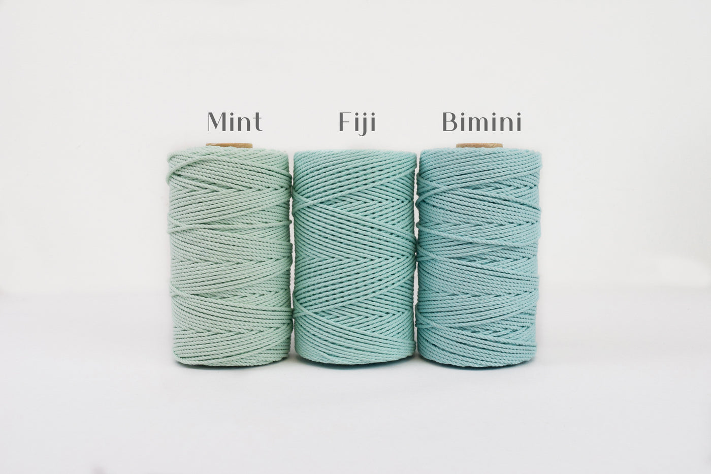 COTTON ROPE ZERO WASTE 2 MM - 3 PLY - MINT COLOR