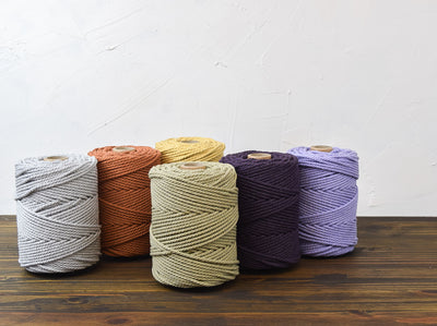 COTTON ROPE ZERO WASTE 3 MM - 3 PLY - MARSEILLE | LIMITED EDITION COLOR