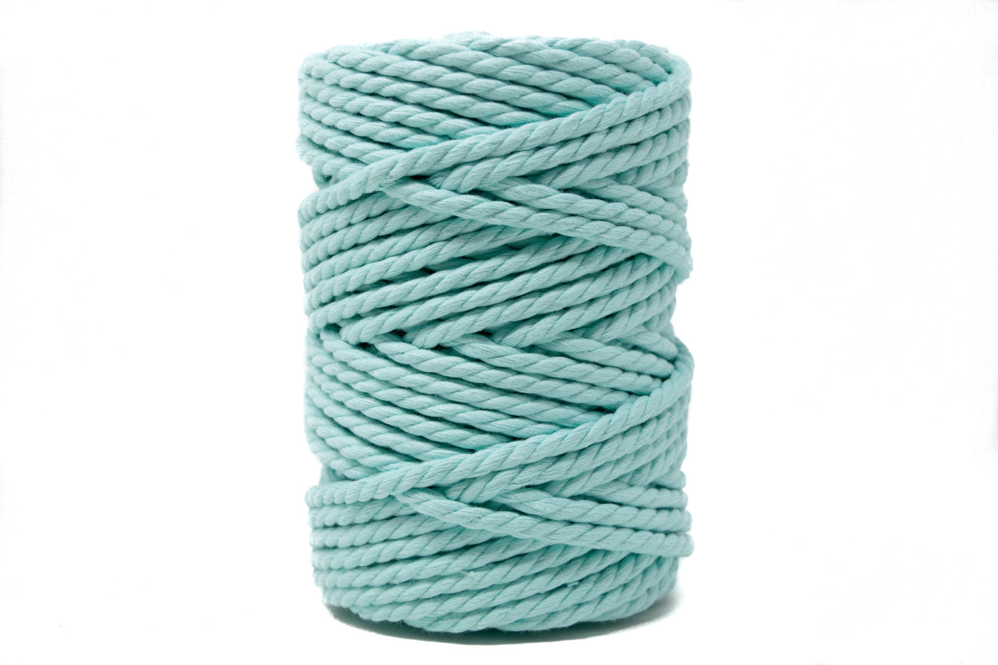 COTTON ROPE ZERO WASTE 5 MM - 3 PLY - AQUA COLOR