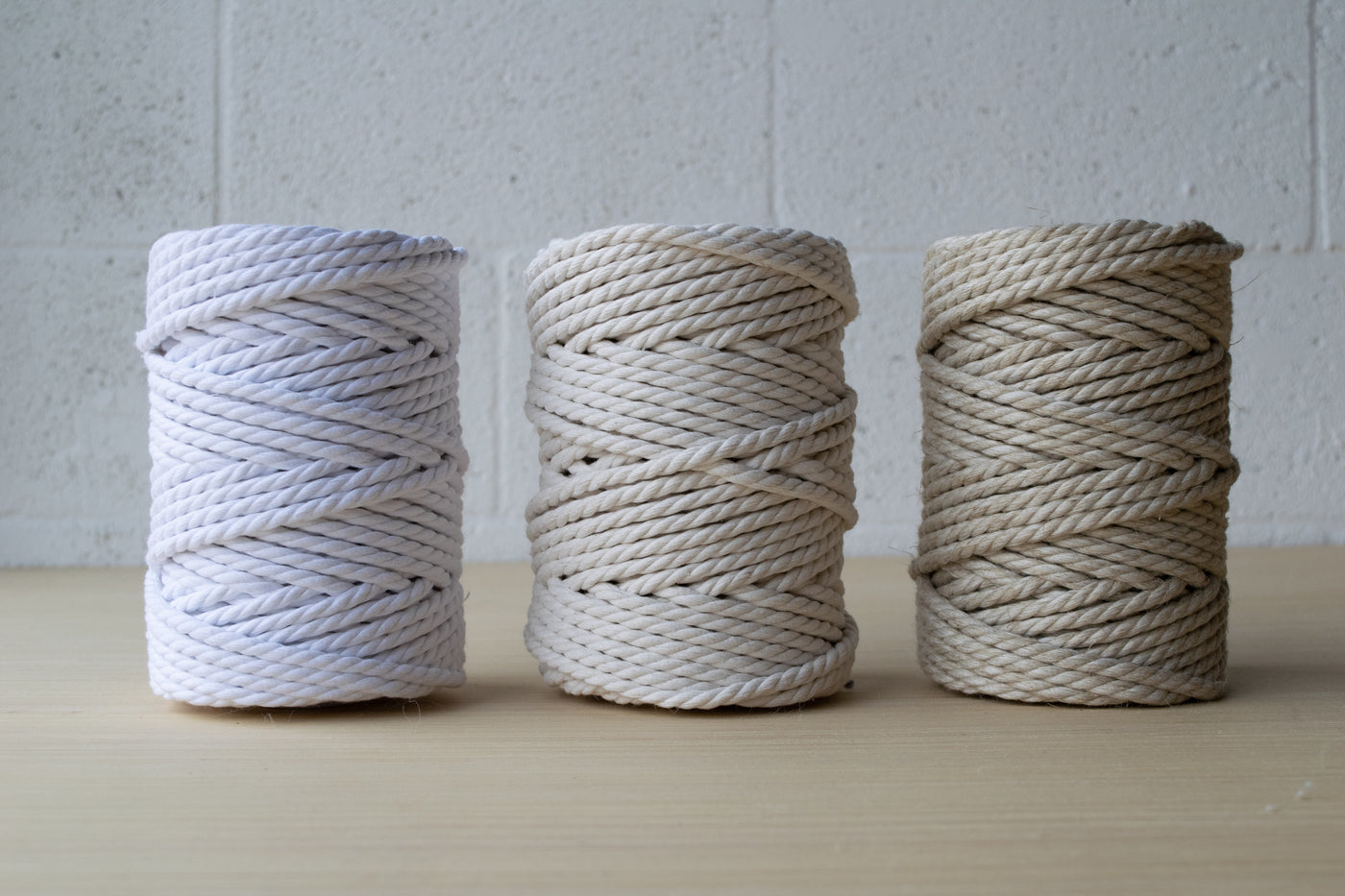 Thinsont Macrame Cord 6mm Natural Macrame Cotton Rope Soft Cotton