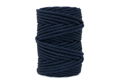 COTTON ROPE ZERO WASTE 5 MM - 3 PLY - NAVY BLUE COLOR