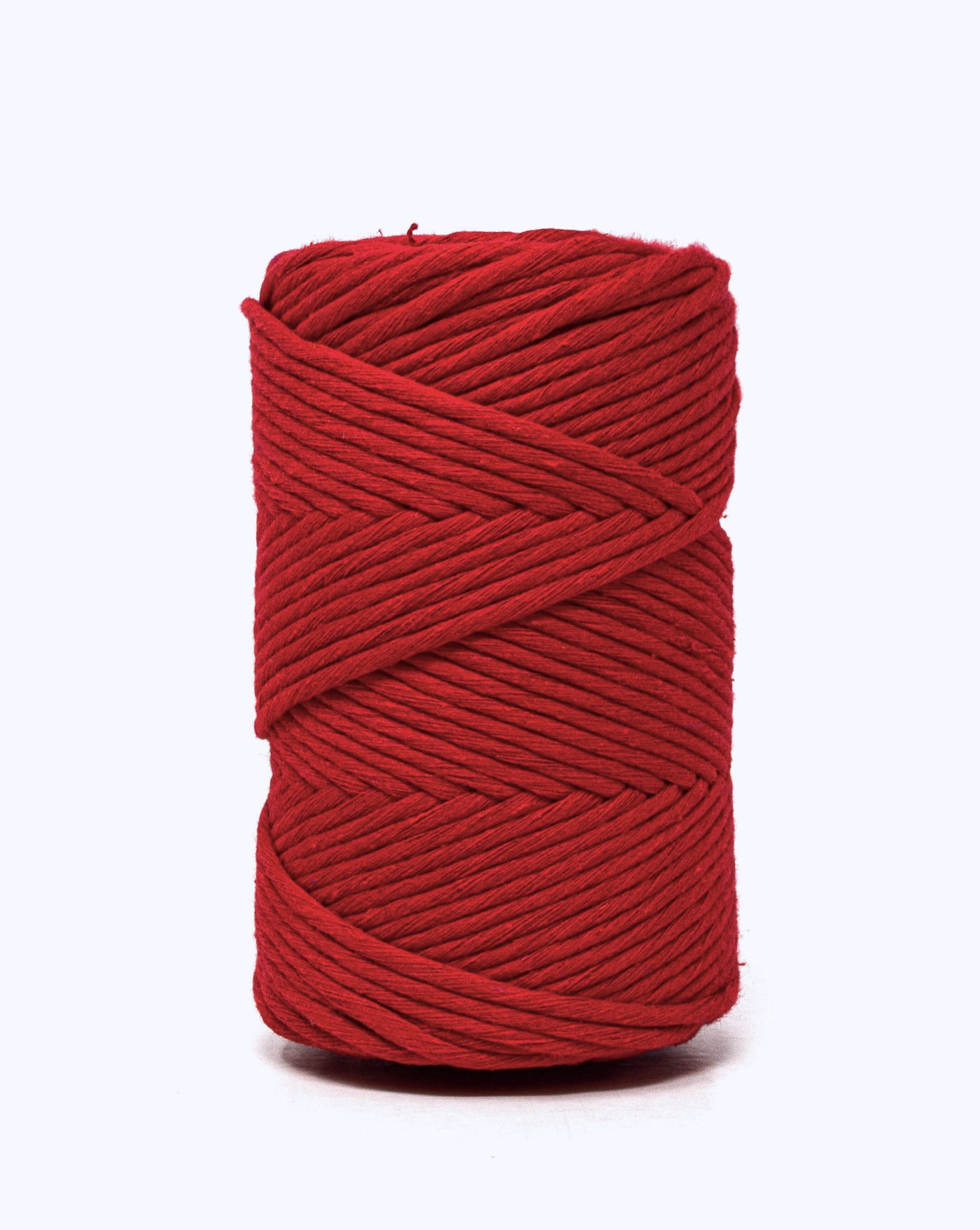 SOFT COTTON CORD ZERO WASTE 4 MM - 1 SINGLE STRAND - RED COLOR