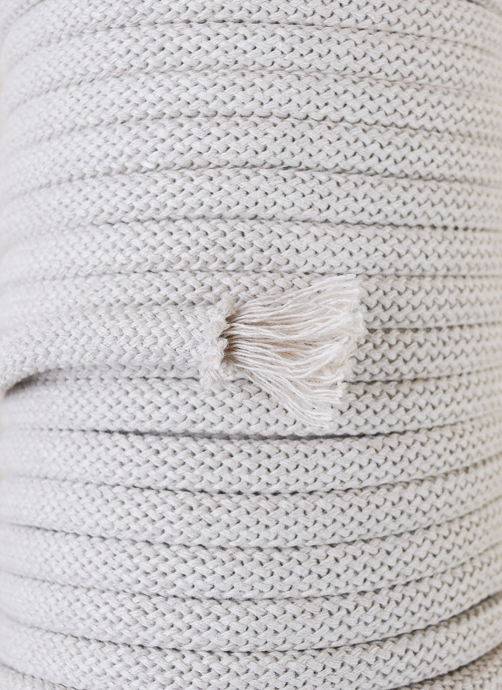 BRAIDED COTTON CORD ZERO WASTE 10 MM - OREGANO COLOR