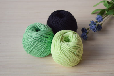 ORGANIC COTTON BALL 2MM - LIME COLOR