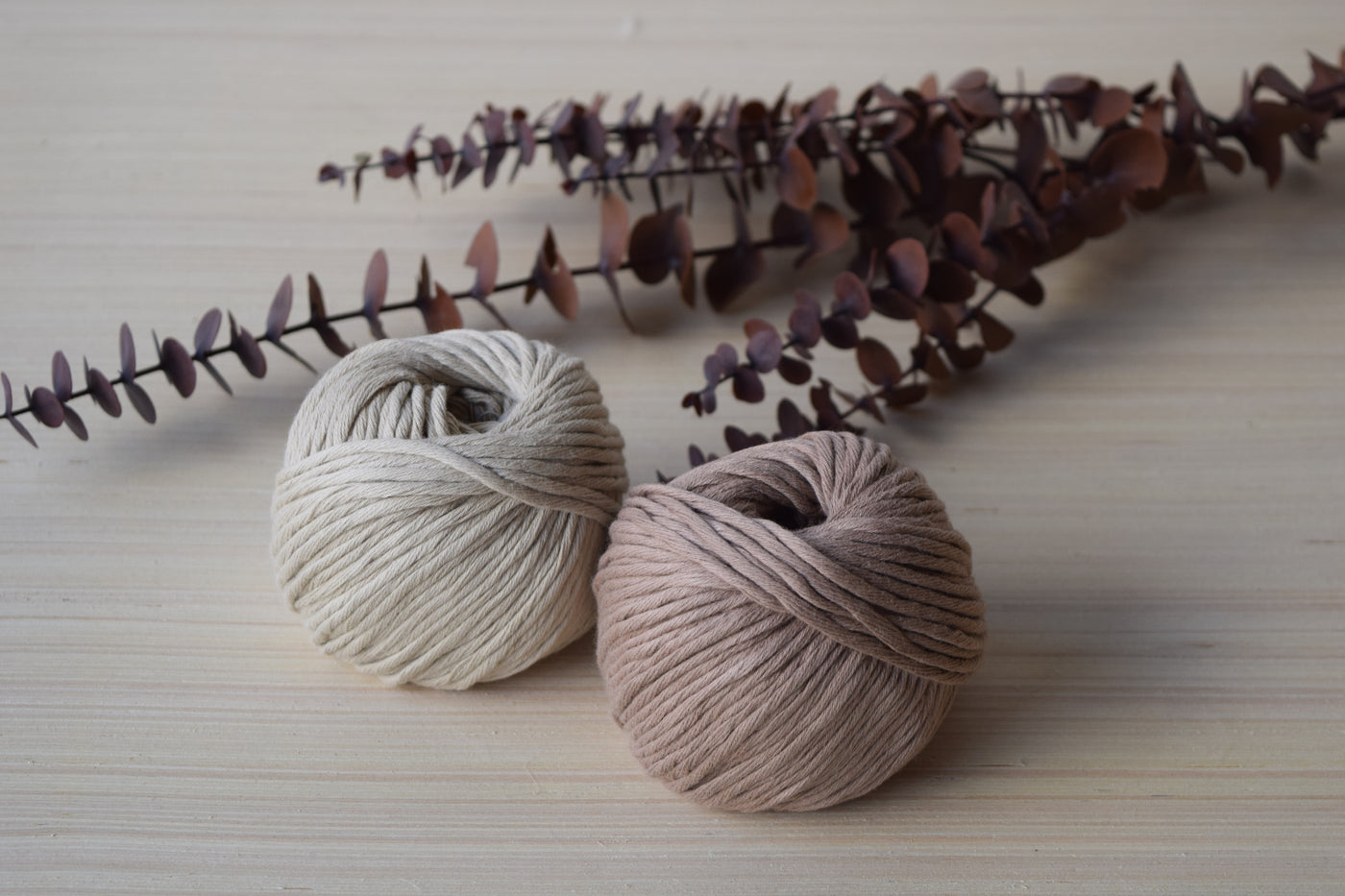 ORGANIC COTTON BALL 2MM - LATTE COLOR