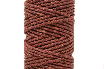 OUTDOORS RECYCLED POLYPROPYLENE ROPE 5 MM - 3 PLY - FIERY RED COLOR