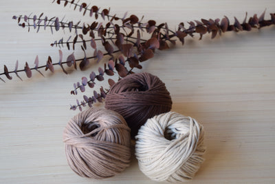 ORGANIC COTTON BALL 2MM - CHOCOLATE COLOR