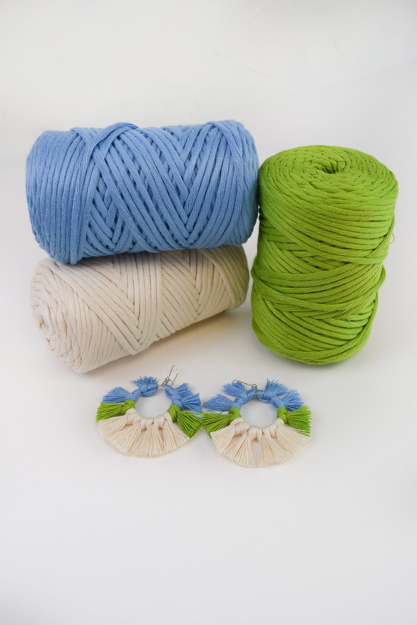COTTON - VISCOSE ROLL 4 MM - COBALT BLUE COLOR | LIMITED EDITION