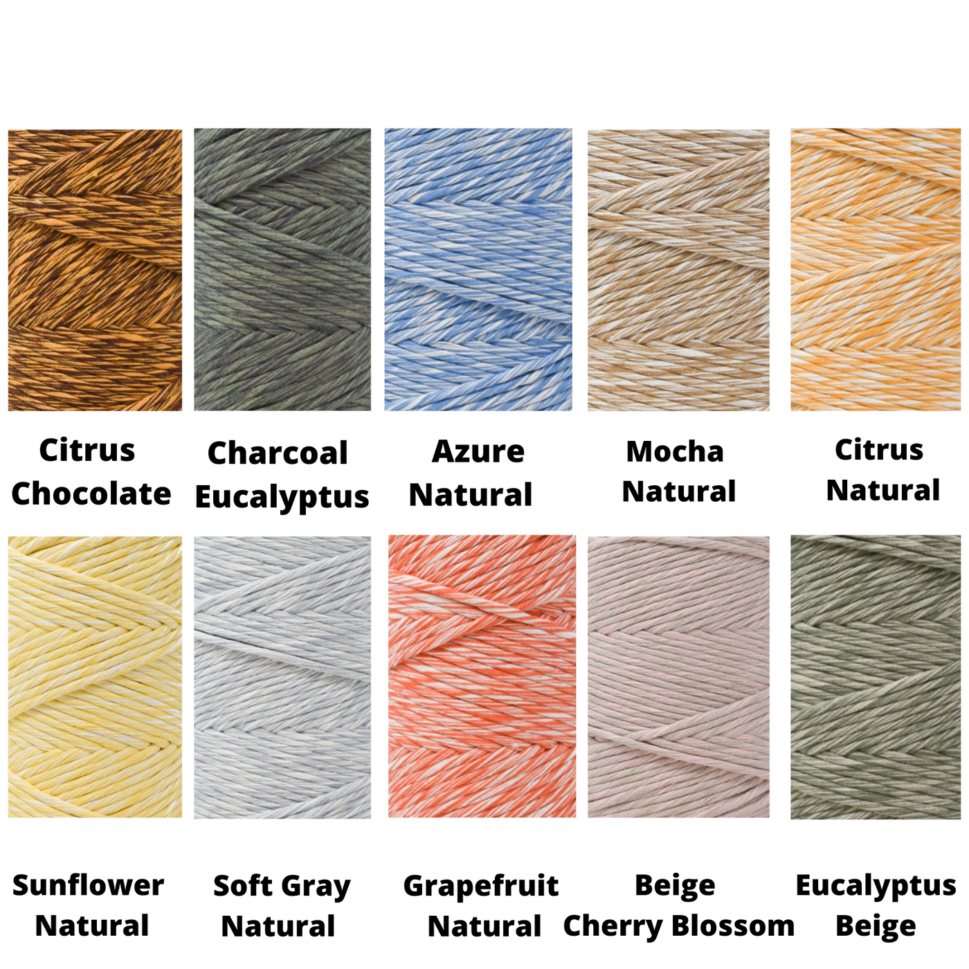 DUAL SOFT COTTON AND METALLIC COTTON CORD ZERO WASTE 4 MM - 1 SINGLE STRAND - SAMPLES