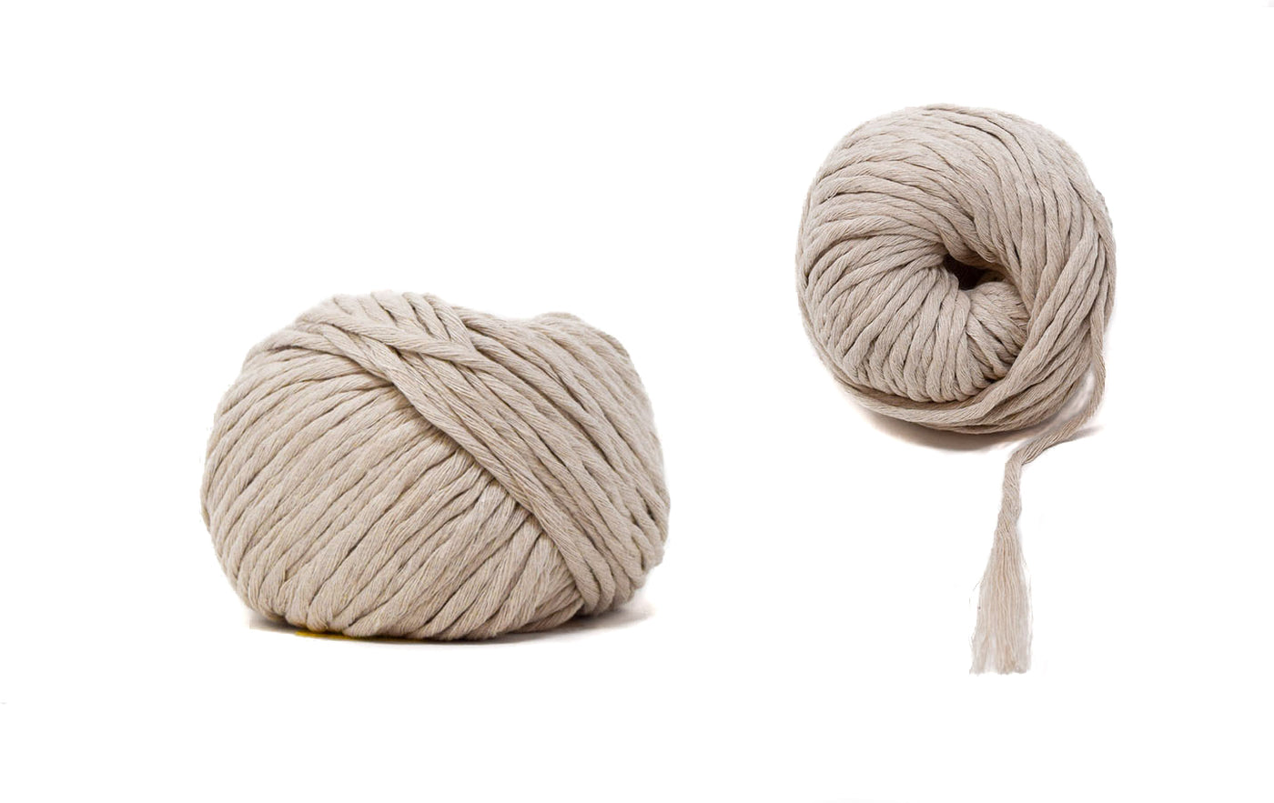 COTTON BALL ZERO WASTE 3 MM - BEIGE COLOR