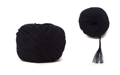 COTTON BALL ZERO WASTE 3 MM - BLACK COLOR