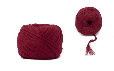 COTTON BALL ZERO WASTE 3 MM - BORDEAUX COLOR