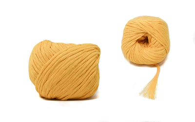 COTTON BALL ZERO WASTE 3 MM - SUNFLOWER YELLOW COLOR