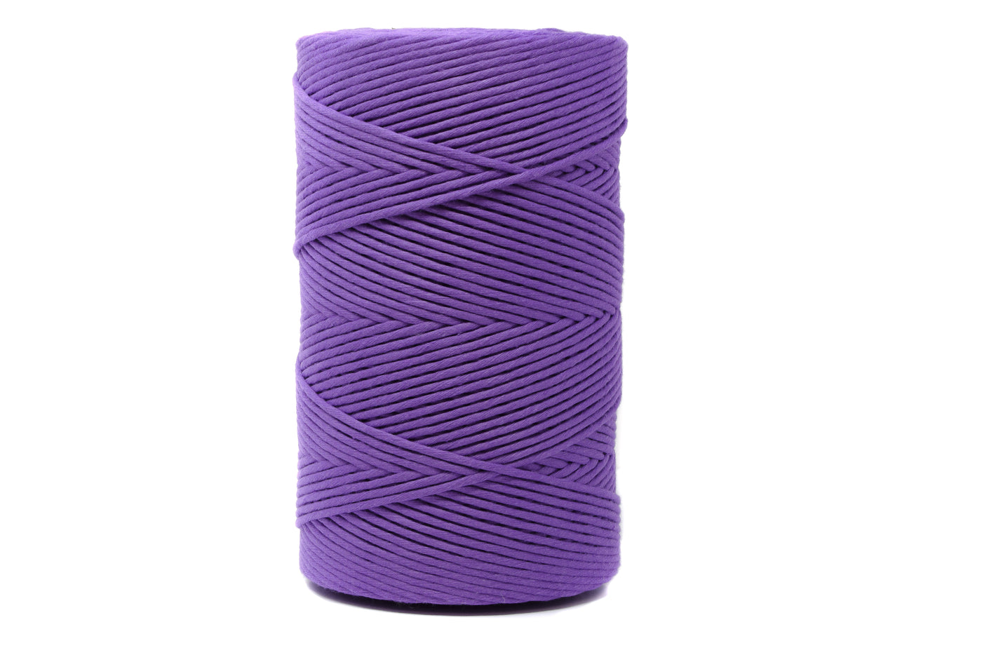 SOFT COTTON CORD ZERO WASTE 4 MM - 1 SINGLE STRAND - DEEP LILAC COLOR