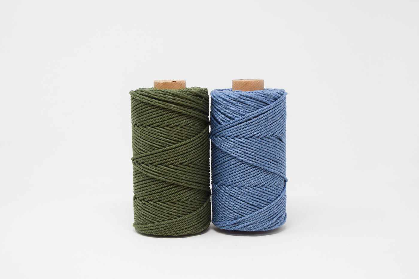 COTTON ROPE ZERO WASTE 2 MM - 3 PLY - BLUE JEANS COLOR