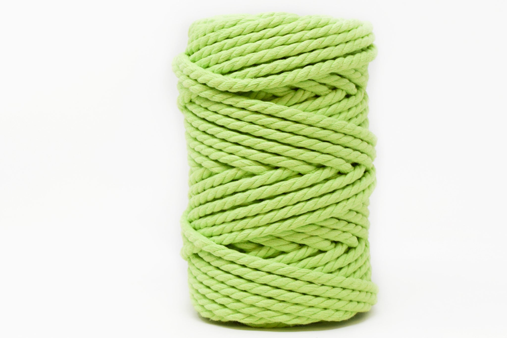 MACRAME COTTON ROPE 5 MM - 3 PLY - LIME GREEN COLOR – Ganxxet