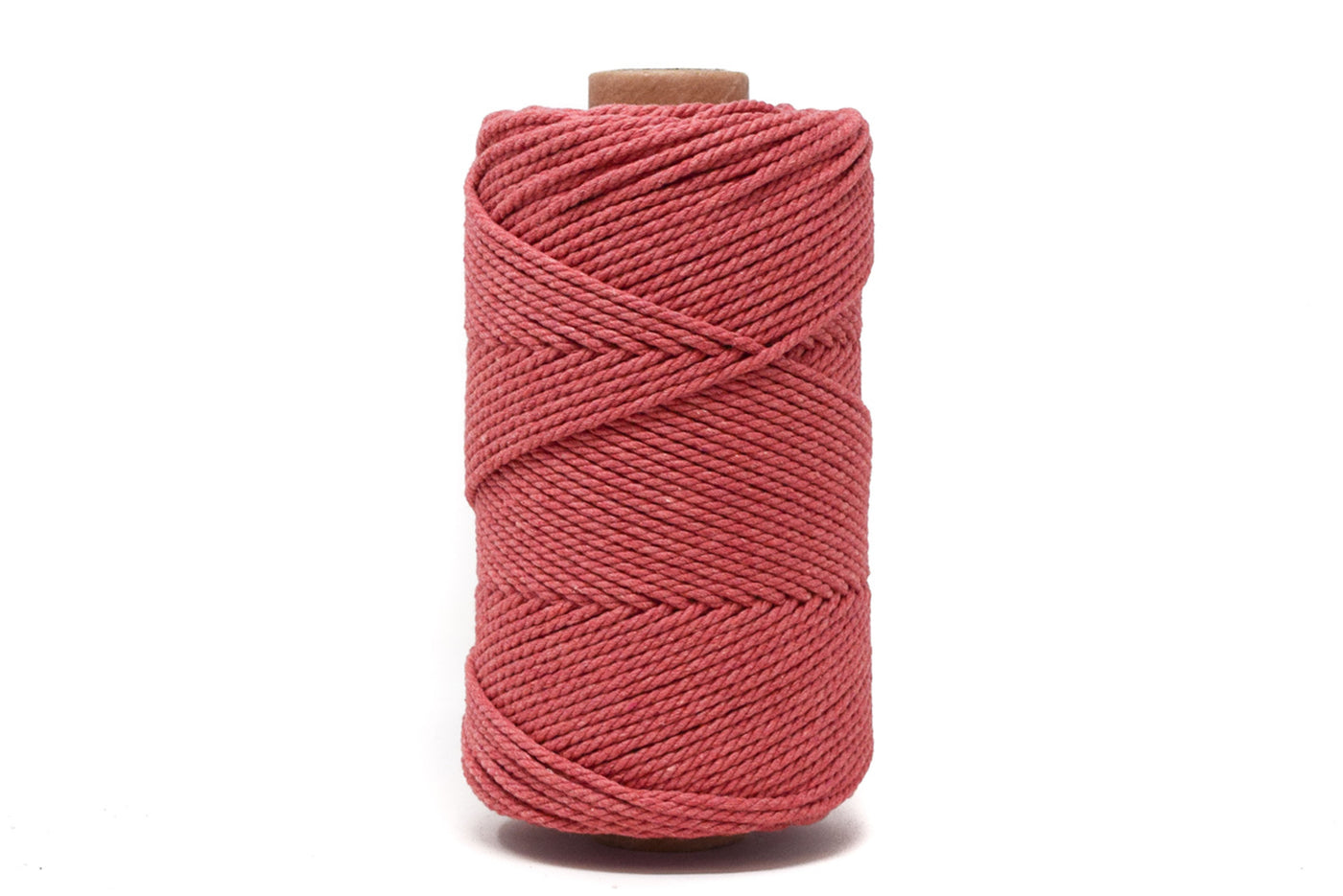 COTTON ROPE ZERO WASTE 2 MM - 3 PLY - HIBISCUS COLOR