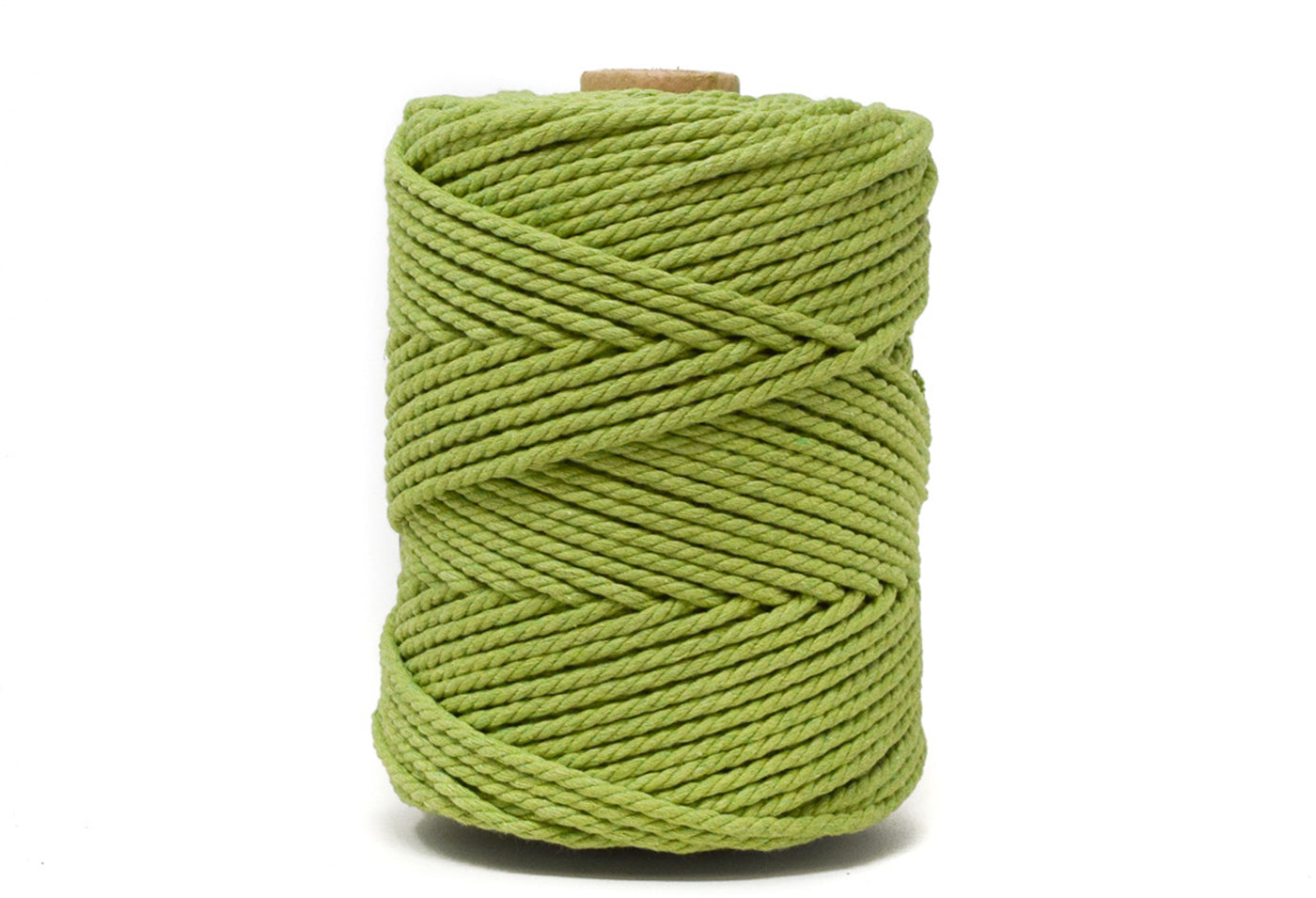 COTTON ROPE ZERO WASTE 3 MM - 3 PLY - APPLE GREEN COLOR