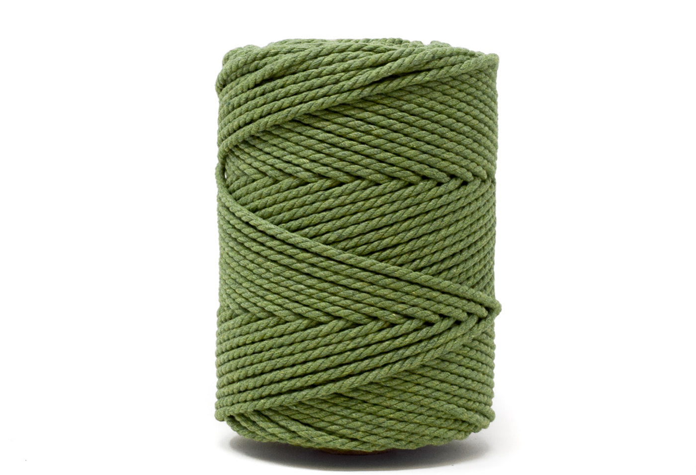 COTTON ROPE ZERO WASTE 3 MM - 3 PLY - GREENERY COLOR