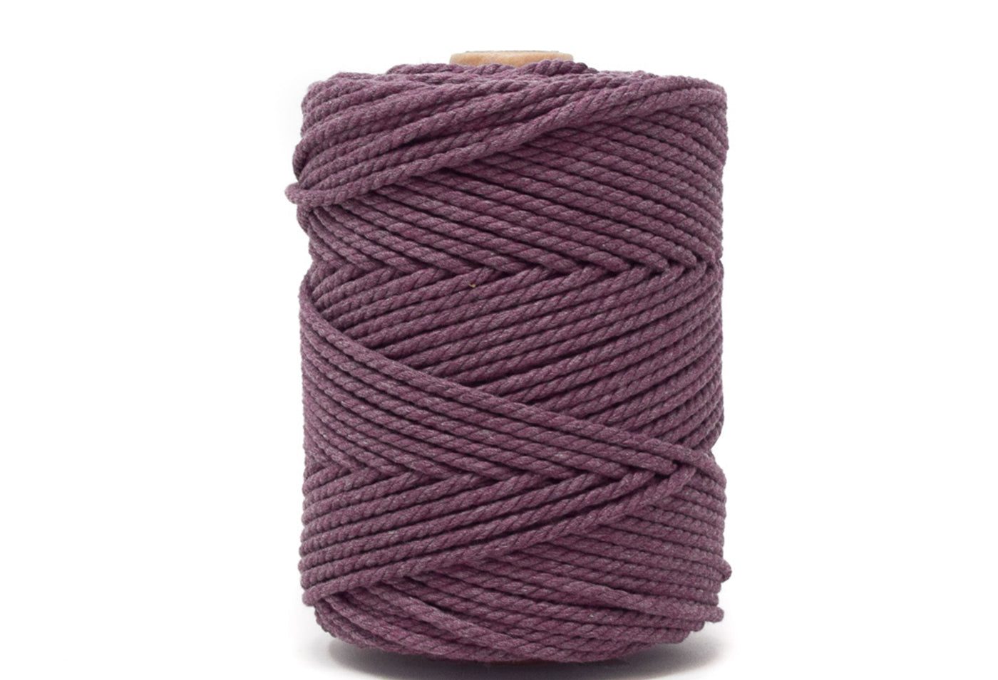 COTTON ROPE ZERO WASTE 3 MM - 3 PLY - DAMSON COLOR