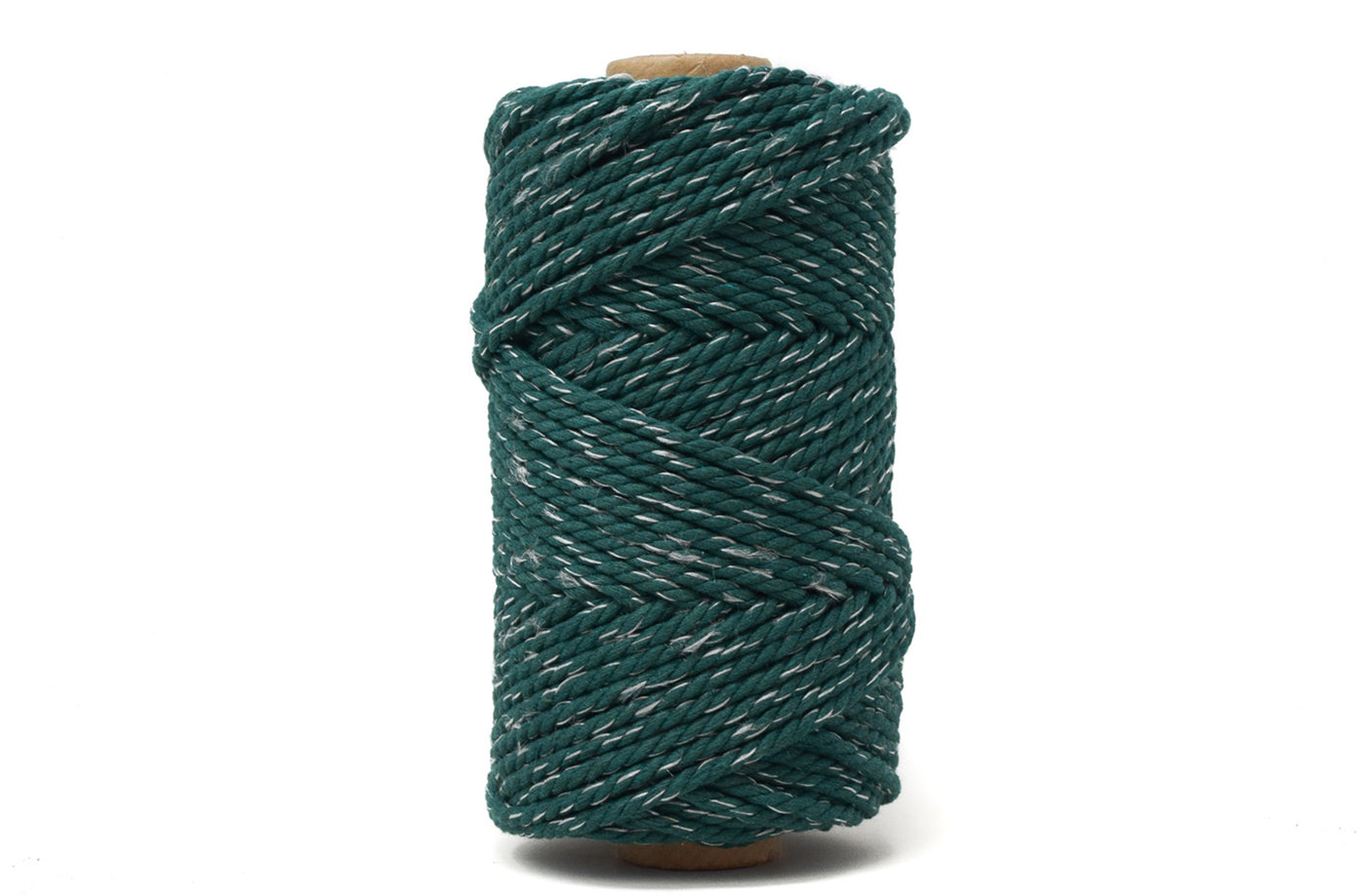 SHEEN COLLECTION 3 MM - 3 PLY - FOREST GREEN SILVER COLOR