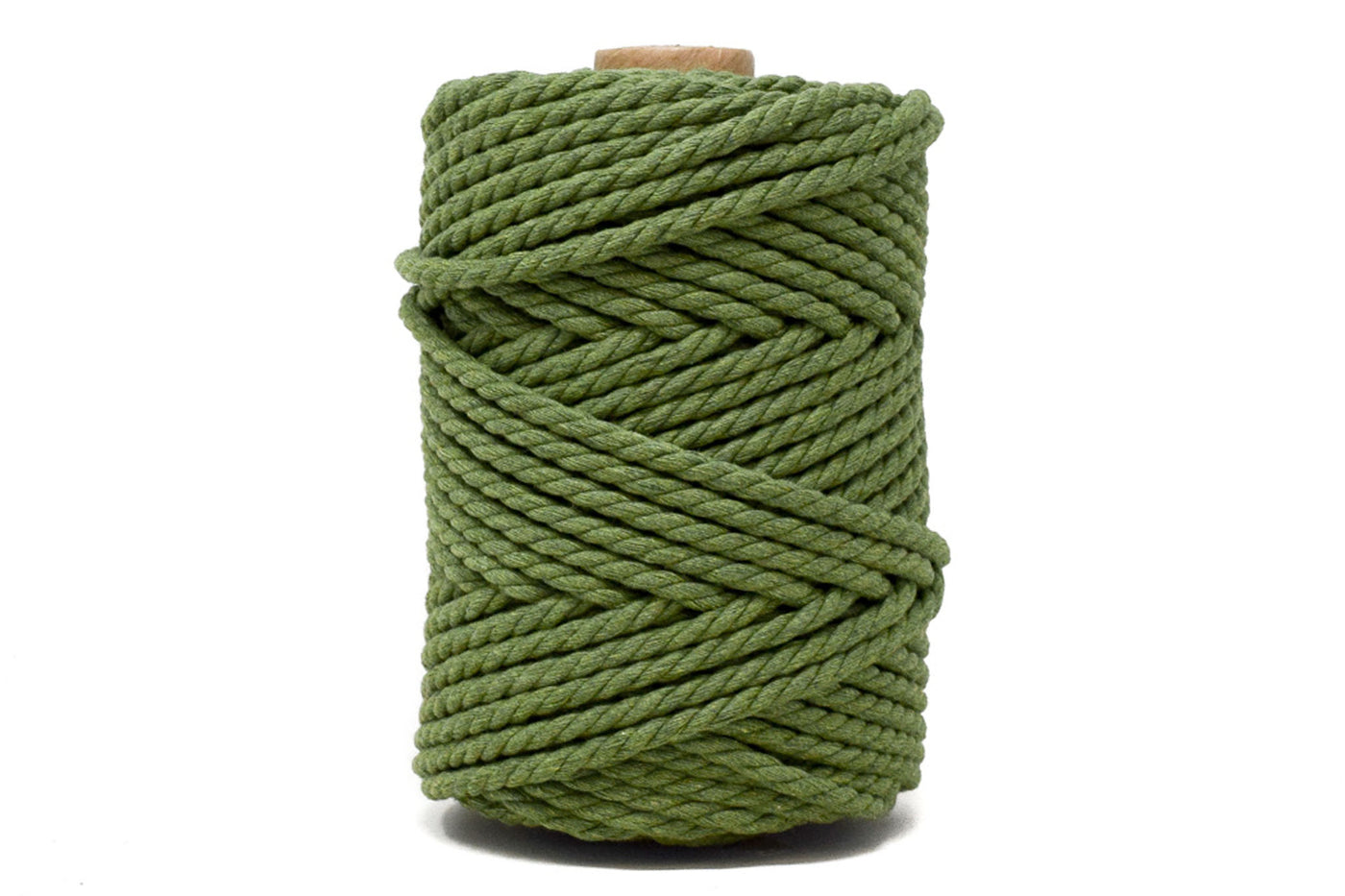 COTTON ROPE ZERO WASTE 5 MM - 3 PLY - GREENERY COLOR