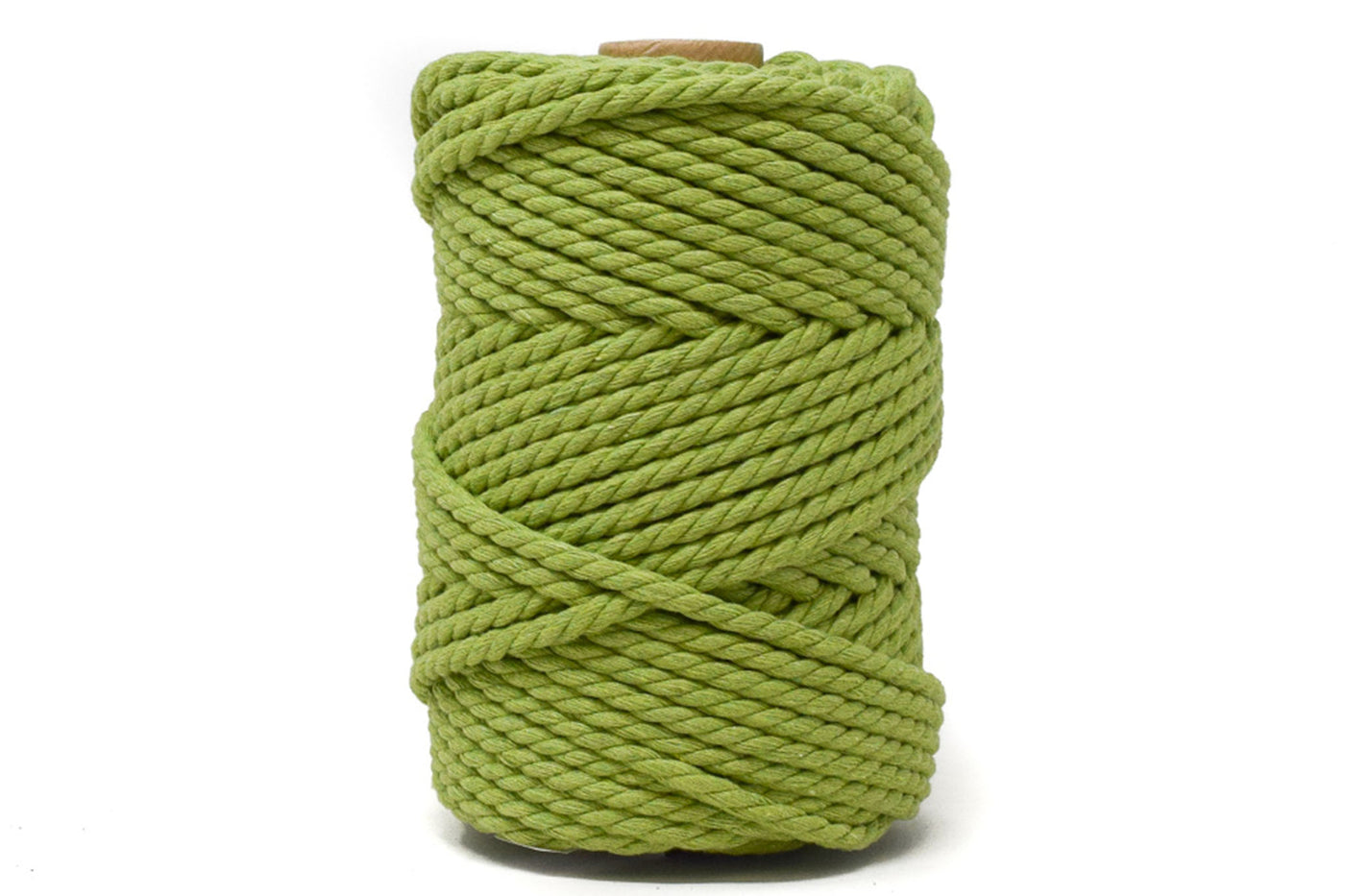 COTTON ROPE ZERO WASTE 5 MM - 3 PLY - APPLE GREEN COLOR