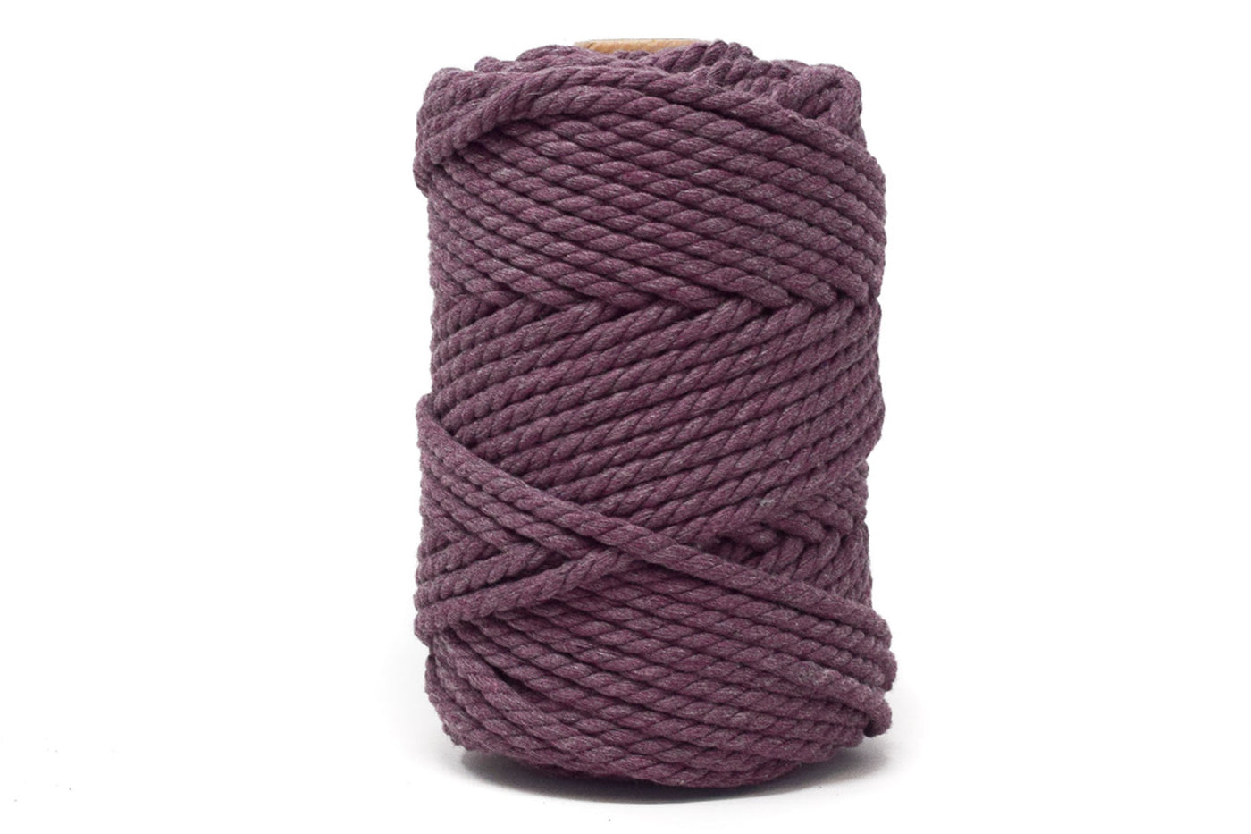 COTTON ROPE ZERO WASTE 5 MM - 3 PLY - DAMSON COLOR