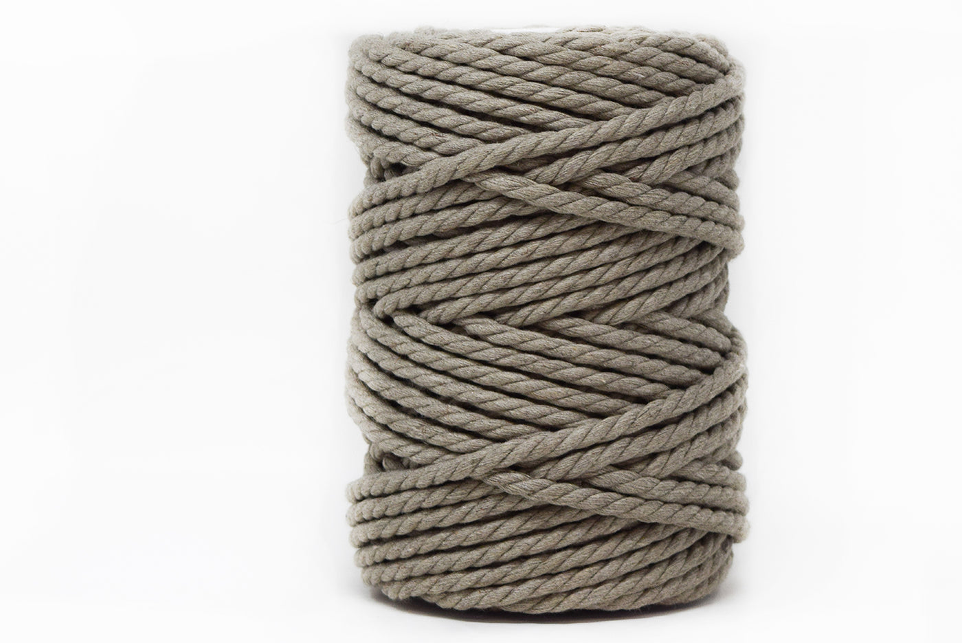 COTTON ROPE ZERO WASTE 5 MM - 3 PLY  - TAUPE COLOR