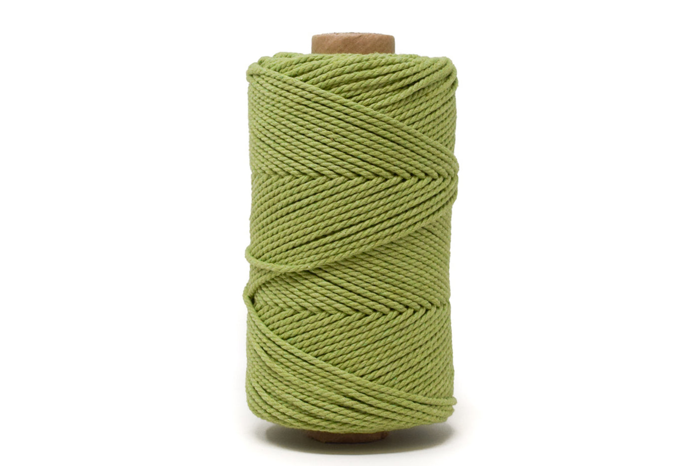 COTTON ROPE ZERO WASTE 2 MM - 3 PLY - APPLE GREEN COLOR