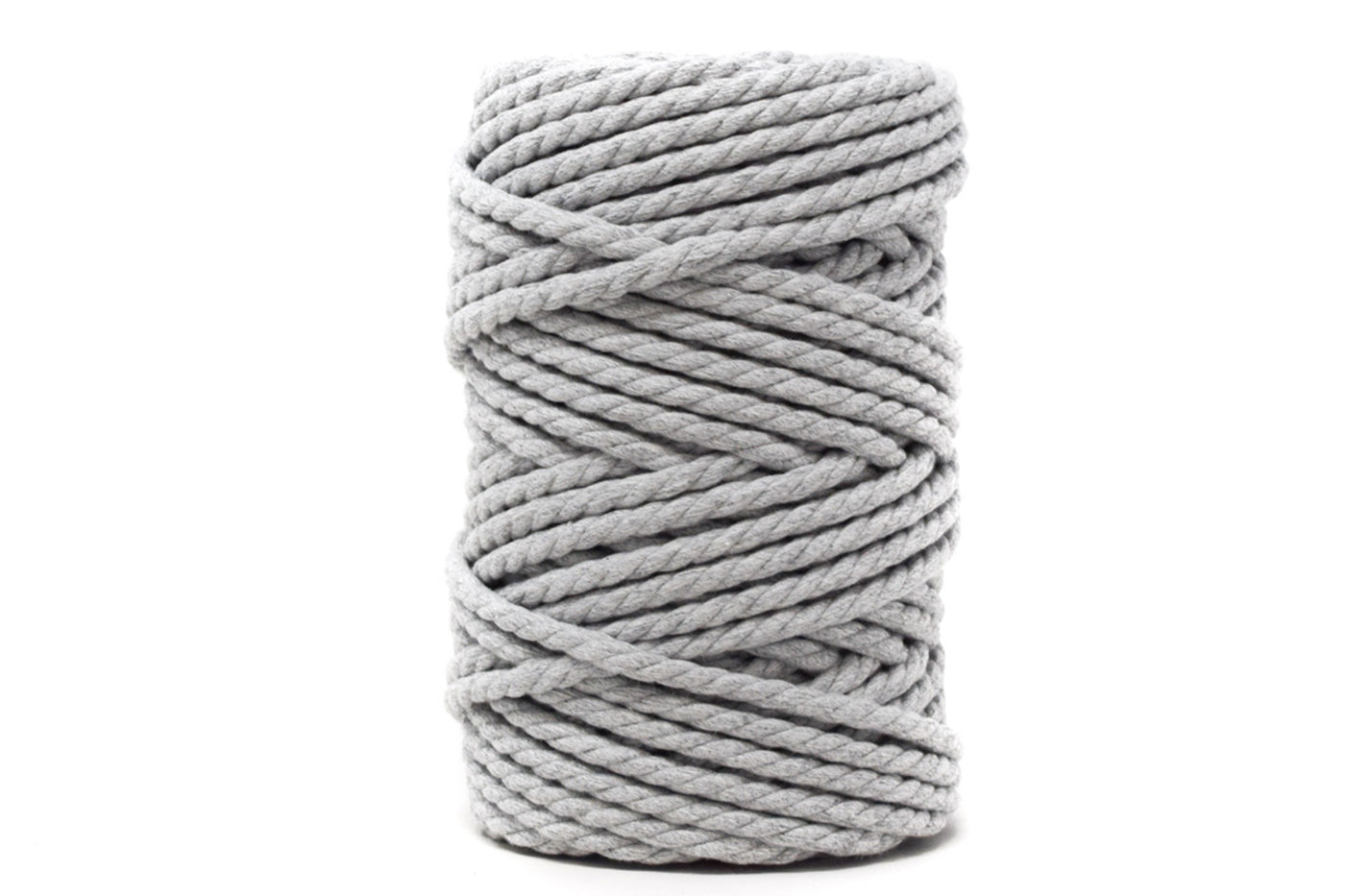 COTTON ROPE ZERO WASTE 5 MM - 3 PLY - LIGHT HEATHER GRAY COLOR