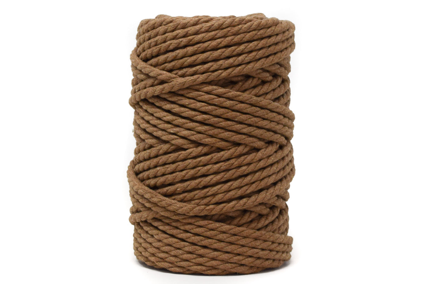 COTTON ROPE ZERO WASTE 5 MM - 3 PLY - CAMEL COLOR